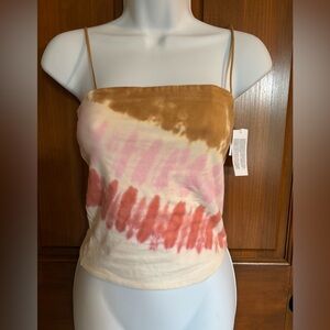 American Eagle  Tie-Dye Spaghetti Strap Top